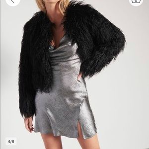 Silver color mini dress Dynamite